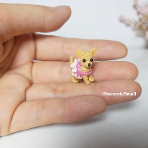 Miniature  Chihuahua - Chihuahua crochet - Mini Stuffed dog - Amigurumi Dog - Made to order