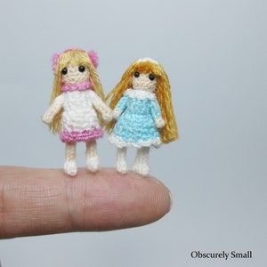 Miniature Crochet Doll - Amigurumi Doll - Made to Order
