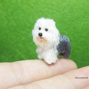 Kleiner alter englischer Schafshund - Amigurumi Hund - Auf Bestellung