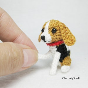 Cute Crochet Beagle - Amigurumi Dog - Made to Order