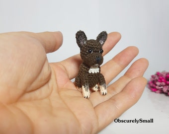 Dog - Miniature French Bulldog - Amigurumi French Bulldog - Made to Order
