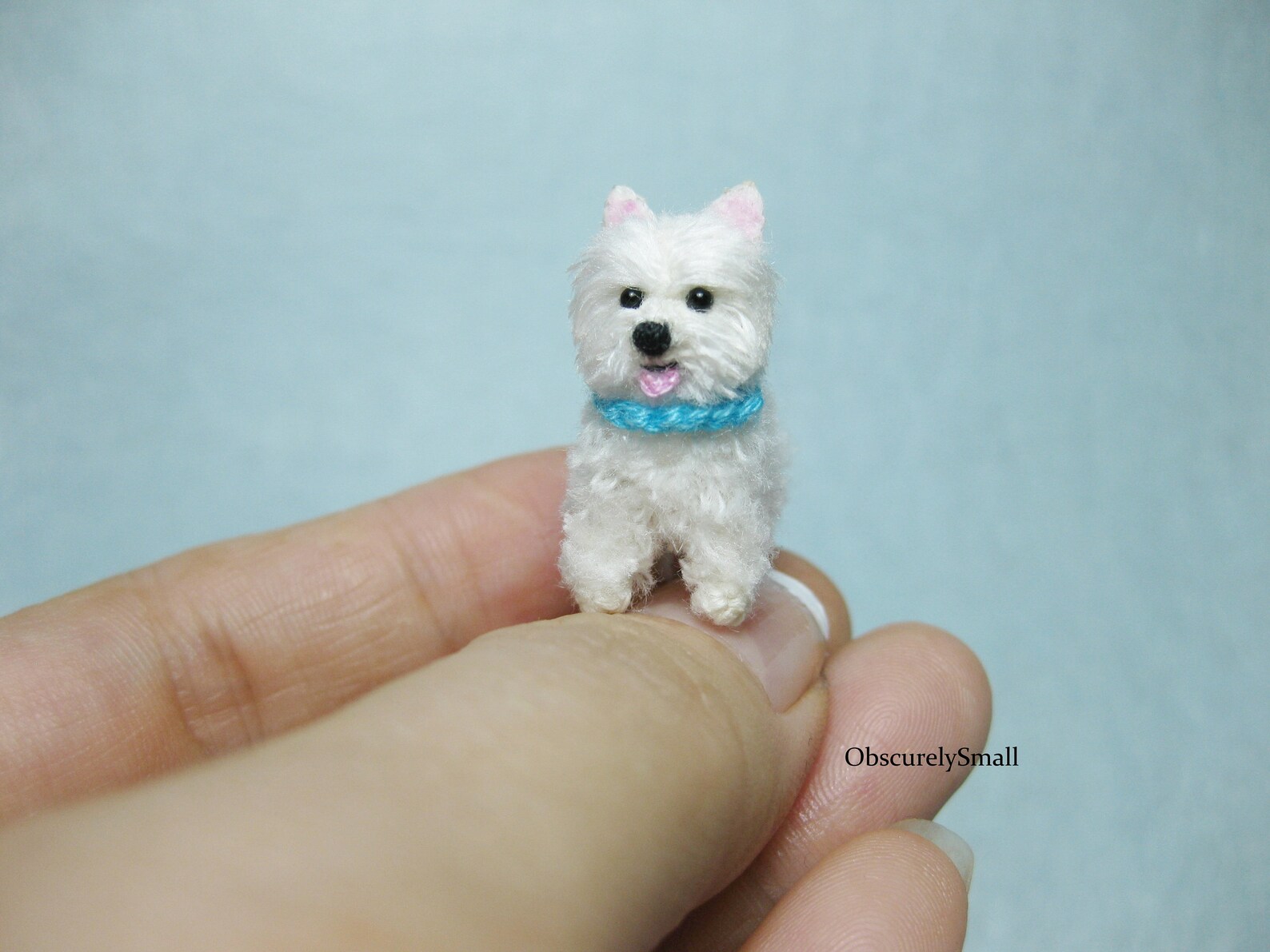 Miniature Crochet Westie Terrier Amigurumi Dog Made to Etsy