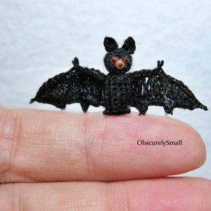 Bat - Miniature Crochet Bat - Amigurumi Bat - Made to Order