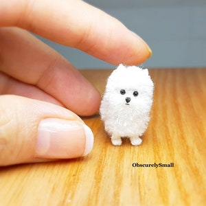 Tiny Crochet Teacup Pomeranian Dog - Adorable Dog Amigurumi - Made to Order.