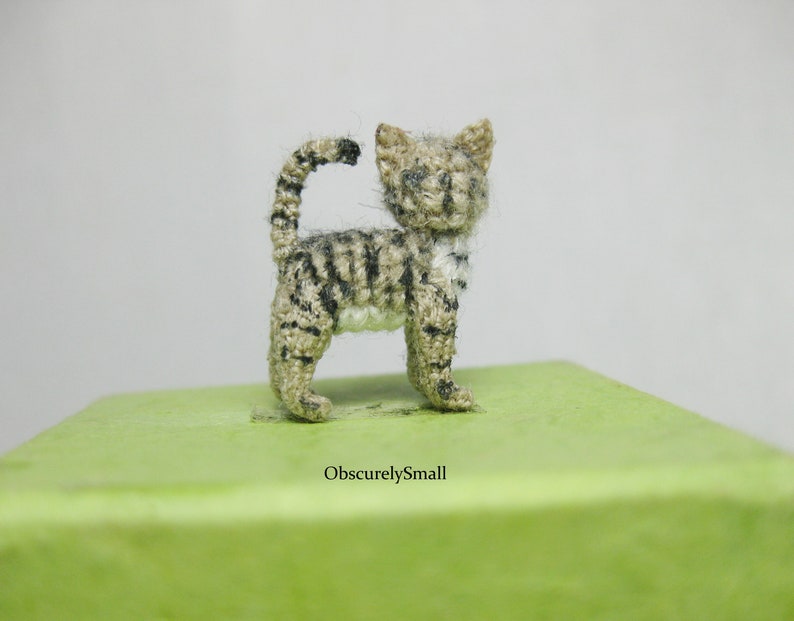 Tiny Crochet Ocicat Amigurumi Cat Op bestelling gemaakt afbeelding 10