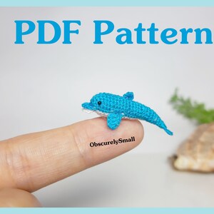 Tiny Crochet Dolphin Pattern - Amigurumi Pattern - PDF Files Instant Download