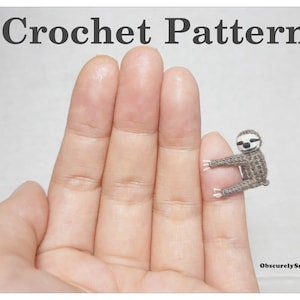Crochet Sloth Pattern - Amigurumi Sloth Pattern - PDF Files Instant Download