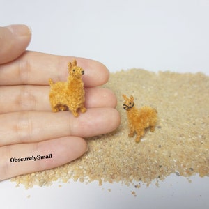 Micro Crochet Llama: Tiny Amigurumi Stuffed Animal