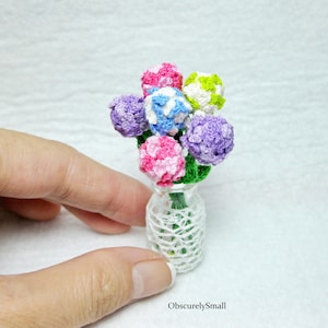 Tiny Crochet Hydrangeas - Amigurumi Flower - Made to Order
