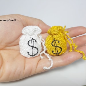 Mini Crochet Bag: Embroidered Thread Bag (0.8x1.2 inch)