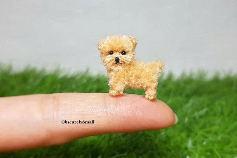 かぎ針編みのマルチーズ犬のあみぐるみ：小さな子犬の置物 - Etsy 日本