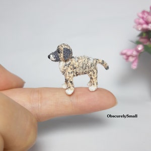 Mini häkeln Brindle Dog: Winziger Amigurumi Hund
