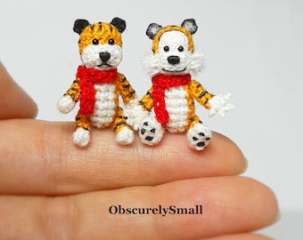Miniature Crochet Tiger - Amigurumi Tiger - Made to Order