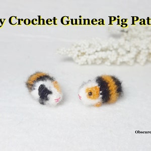 Patroon klein gehaakt cavia - amigurumipatroon - pdf-bestanden direct downloaden