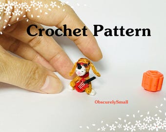 Tiny Crochet Dog Pattern, Amigurumi Doll (PDF Pattern)