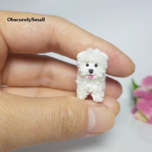 Maltese - Cute Crochet Maltese Dog - Adorable Dog Amigurumi - Made to Order