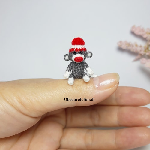Sock Monkey Tiny Sock Monkey Miniature 