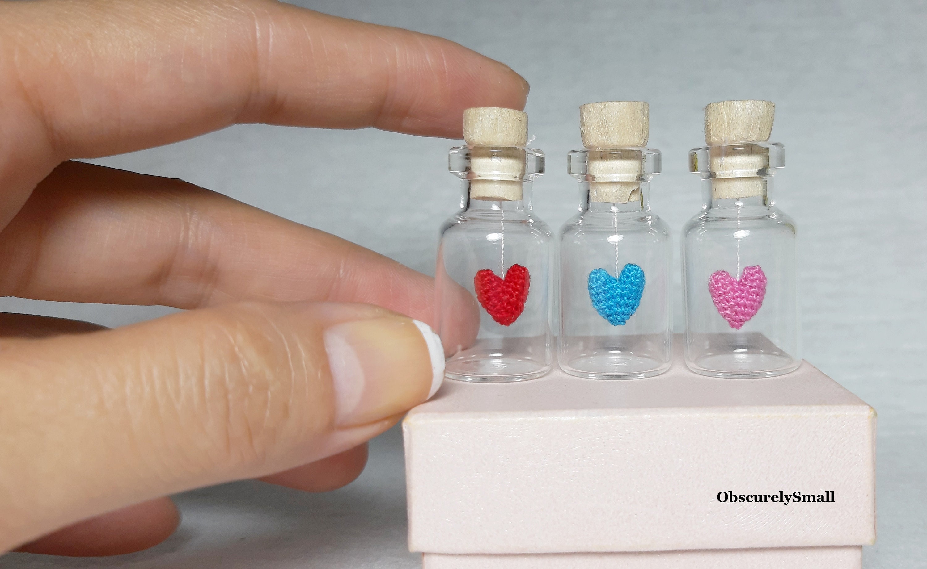 Dainty Heart Mini Bottles