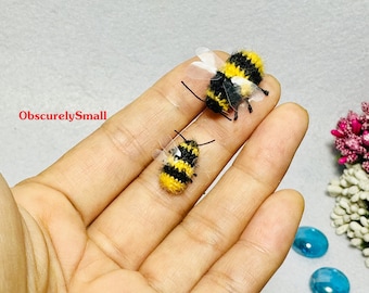 Mini abeja de ganchillo: pequeña abeja amigurumi hecha a mano