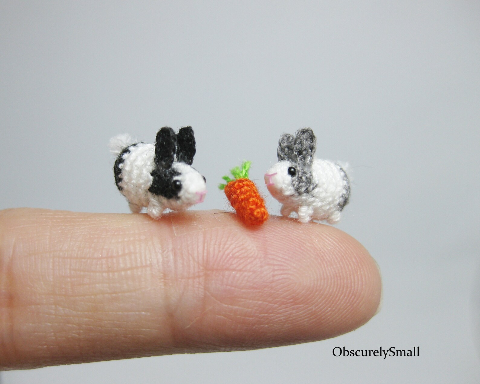 Miniature Crochet Rabbit - Amigurumi Rabbit - Made to Order - Etsy
