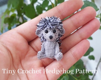 Tiny Crochet Hedgehog Pattern - Amigurumi PDF Files Pattern - PDF Files Instant Download