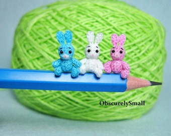 Micro Crochet Rabbit - Amigurumi Rabbit - Made to Order