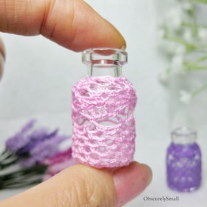 Tiny Crochet Lavender Flower Pot Amigurumi Flower Made to Order image 7