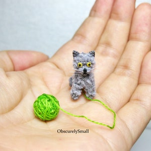 Miniature Crochet British Short Hair - Amigurumi Cat - Made to Order