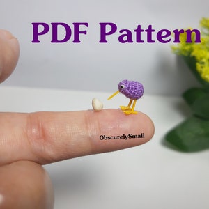 Kiwi - Tiny Crochet Kiwi Pattern - Amigurumi Pattern - PDF Files Instant Download