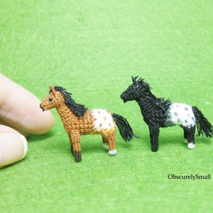 Micro Crochet Horses - Amigurumi Horse - Made to Order