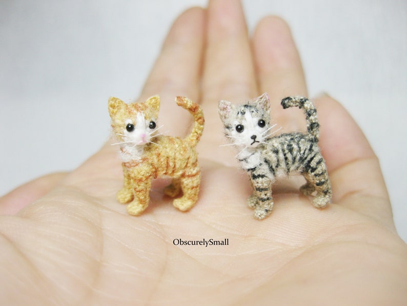 Tiny Crochet Ocicat Amigurumi Cat Op bestelling gemaakt afbeelding 5