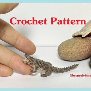 Padrão de Crochê de Crocodilo: Amigurumi em PDF (14 cm de comprimento)