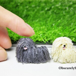 Tiny Crochet Puli - Amigurumi Dog - Made to Order