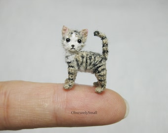 Tiny Crochet Ocicat - Amigurumi Cat - Made to Order