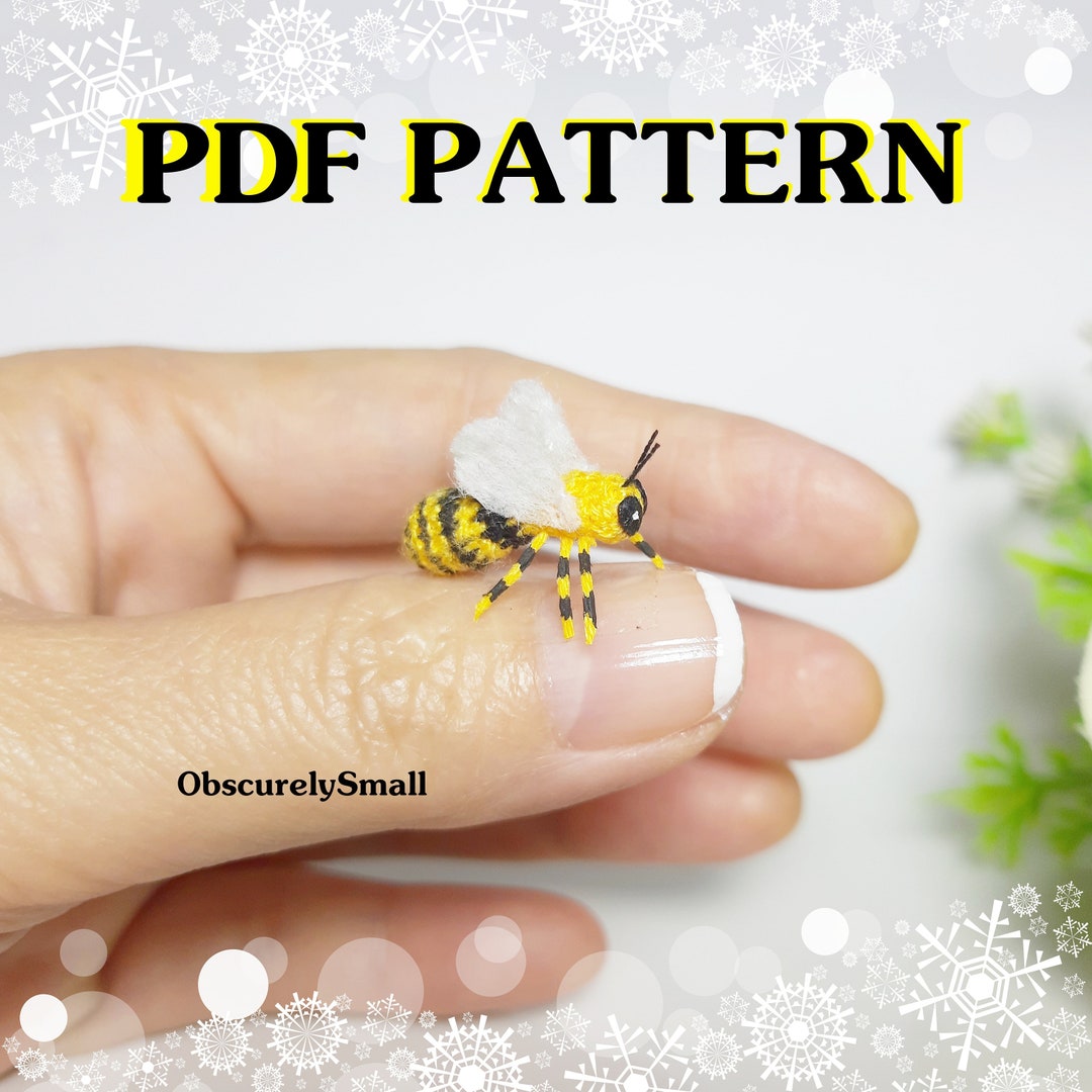 Tiny Crochet Bee Pattern - Amigurumi Pattern - PDF Files Instant ...
