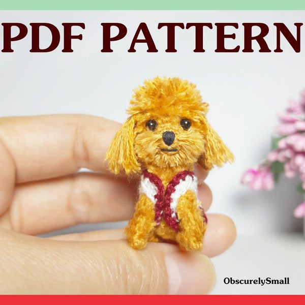 Crochet Poodle Pattern - Amigurumi Pattern - PDF File Instant Download - Crochet Animal Pattern