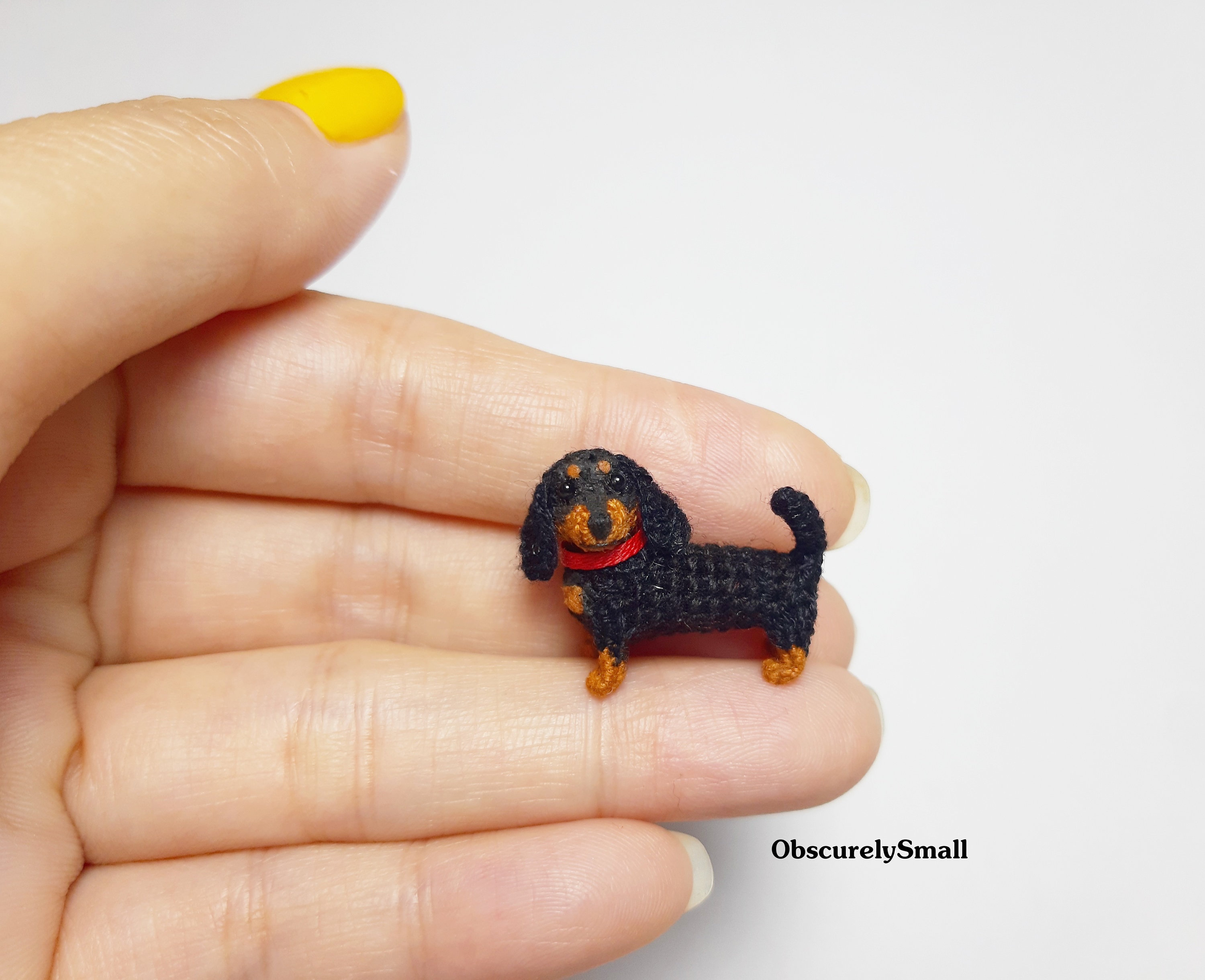39 Dachshund Crochet Patterns to Stitch for Gifts, Decor, and Everyday Cuteness 37 Crochet Dachshund Pattern: Tiny Amigurumi Dog