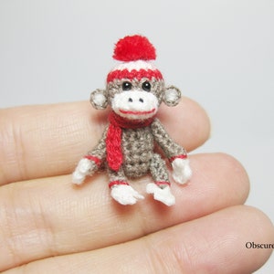 Beanie Sock Monkey - Amigurumi Monkey - Wykonane na zamówienie