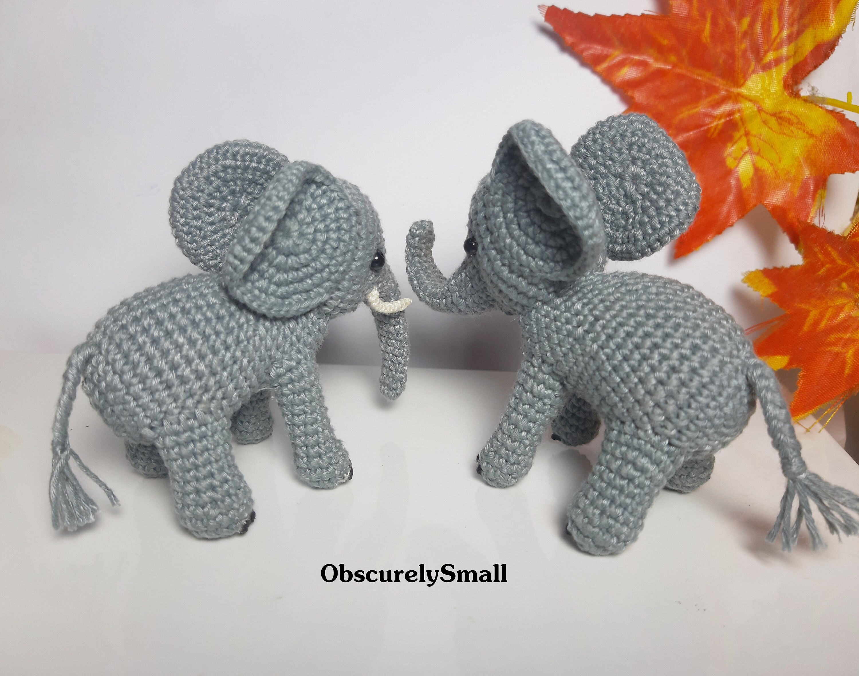 Micro Uncinetto Elefante – Miniatura 1:144 Fatta A Mano Per Casa Delle Bambole - Foto 2