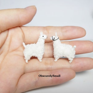Miniature Crochet Llama: Tiny Amigurumi Animal (0.8 inch)