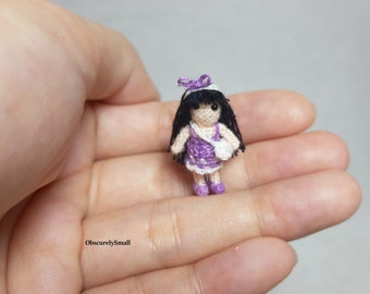 Crochet Heart Doll: Miniature Amigurumi Figurine