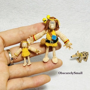 Tiny Crochet Doll - Tiny Crochet Doll - Amigurumi dollhouse - Made to Order