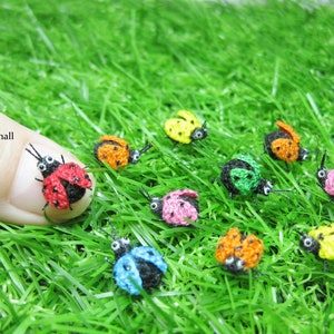 Miniature Crochet Ladybug: Tiny Amigurumi Figurine