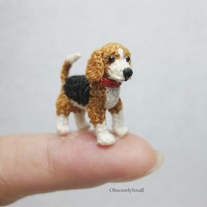 Miniatur häkeln Beagle - Amigurumi Hund - auf Bestellung