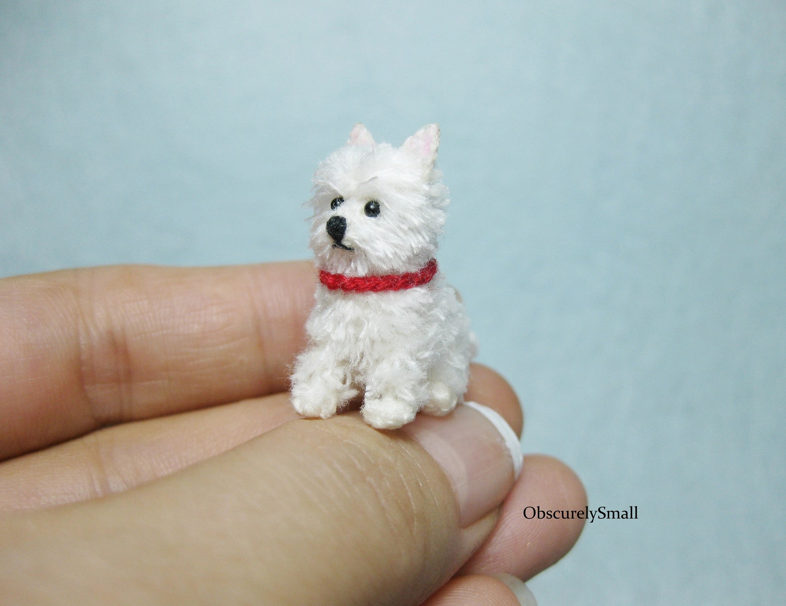 Miniature Crochet Westie Terrier Amigurumi Dog Made to Etsy