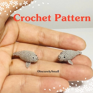 Pattern Manatee - Mini Crochet Manatee - Amigurumi Pattern - English PDF pattern - PDF Files Instant Download.