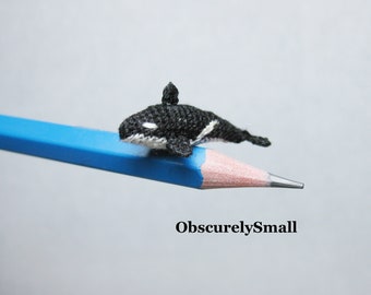 Tiny Cute Crochet Orca Whale - Amigurumi Whale - Made to Order