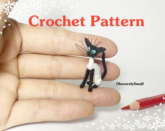 Mini Crochet Cat Pattern: Tiny Doll (PDF Pattern)