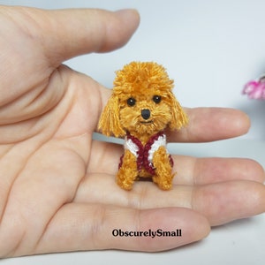 Miniature Poodle Crochet - Cute Tiny Crochet Poodle - Amigurumi Dog - Made to Order