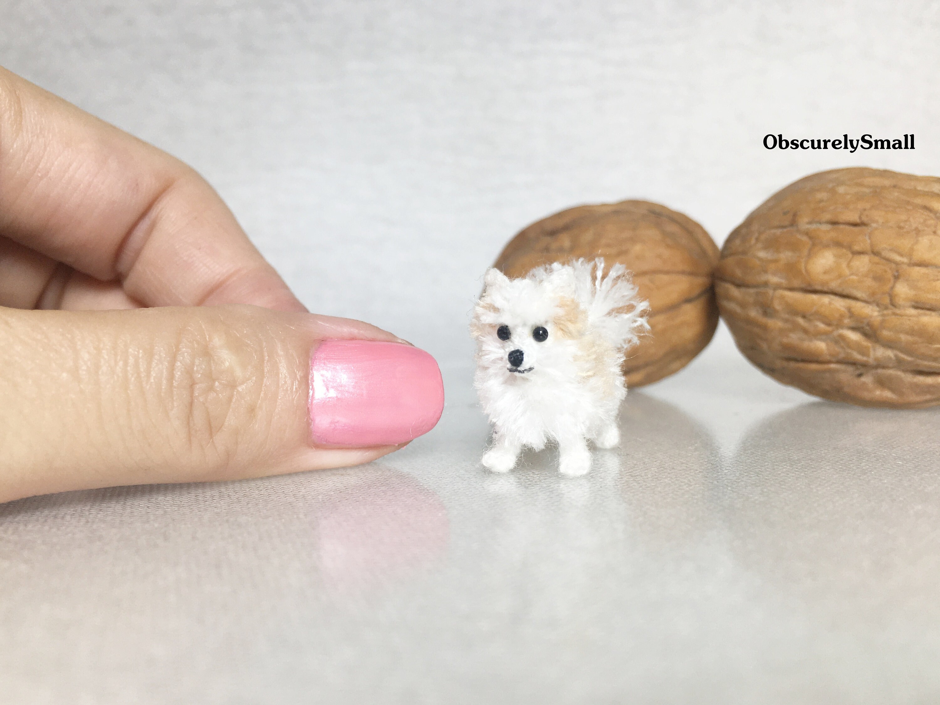 Tiny Crochet Pomeranian - Amigurumi Dog - Miniature Pomeranian